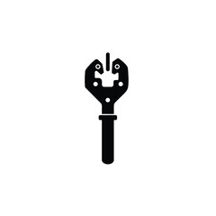 Punch die tool icon black industrial