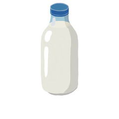 Illustration lait à l’aquarelle
