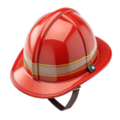 Fireman hat isolated on transparent background great for emergency safety and uniform visuals
