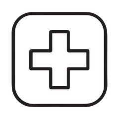 Obraz premium Medical Plus Symbol Vector Icon