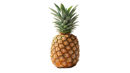 Fototapeta premium Isolated pineapple fruit tropical fresh ripe healthy nutrition diet vitamin c delicious sweet exotic food 100