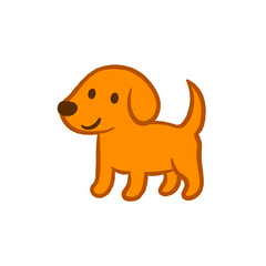 Cartoon Cute Dog Illustration