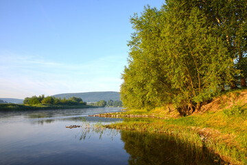 Weser, Oberweser, Morgenstimmung