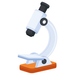 3D Science Microscope Icon