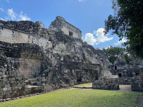 Becan Mayan Archaeological Site in Mexico