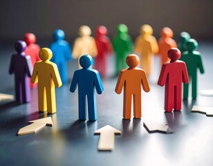 Diverse people in a circle