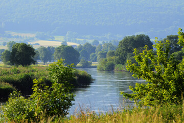 Weser, Oberweser, Morgenstimmung