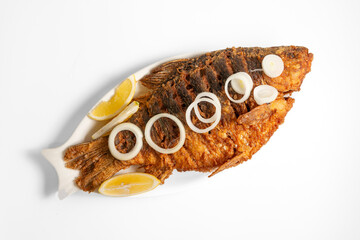 fried fish on a plate