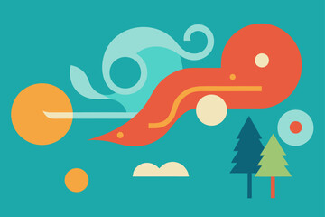 Fototapeta premium vector illustration of an abstract background