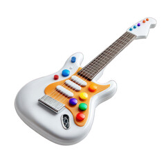 Colorful Toy Guitar Isolated