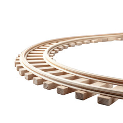 Curved Wooden Train Track