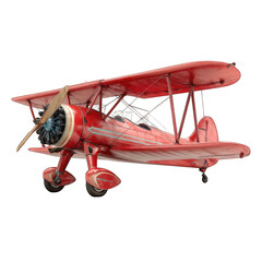 Vintage Red Biplane