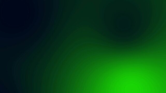 Dark blue and glowing green animated gradient background 4k