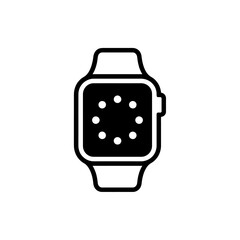 Sleek Smartwatch with Circular Pattern on Screen A Fusion of Technology and Style