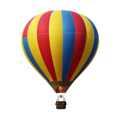 Obraz premium Color hot air balloon isolated on white background