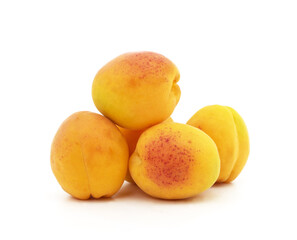 Heap of ripe apricots.
