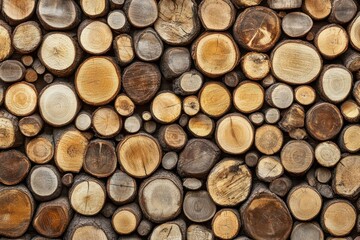 Image of a background featuring a brown wooden log wall