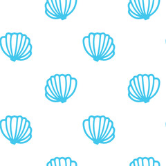 seamless pattern of a seashell