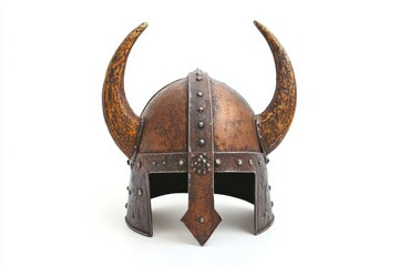 Norse headgear against a light backdrop