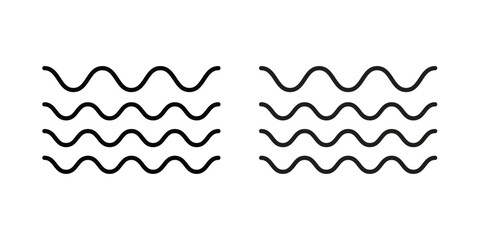 Wave icon Logo Design Vector Template Illustration