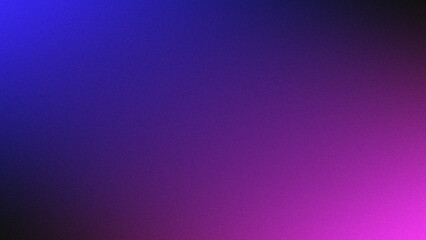 Grainy abstract background, noisy color gradient blue pink vibrant glowing shape on black backdrop for banner poster header cover wallpaper design