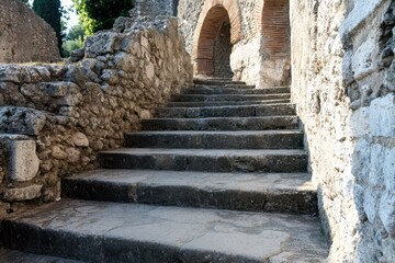 Sicily Italy Taormina remnants of Greek theater