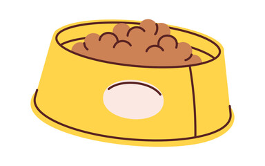 Filled food bowl pet accessory