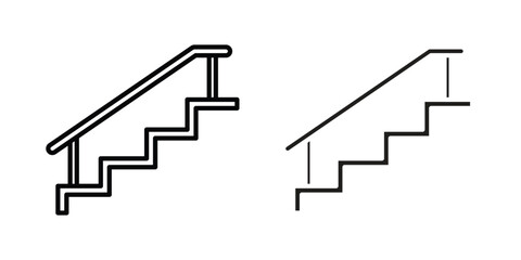 Stairs icon Logo Design Vector Template Illustration