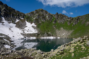 Obraz premium small lake in the mountains