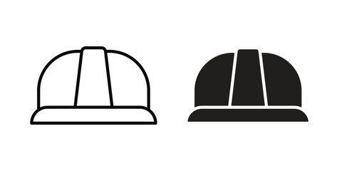 Safety helmet icon Logo Design Vector Template Illustration