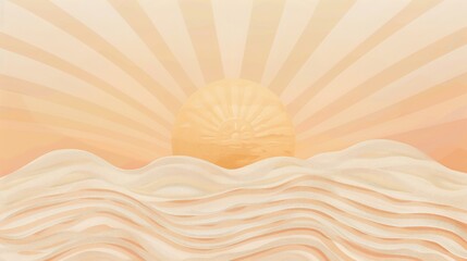 Visually soothing aesthetic background with summer softness and art flow