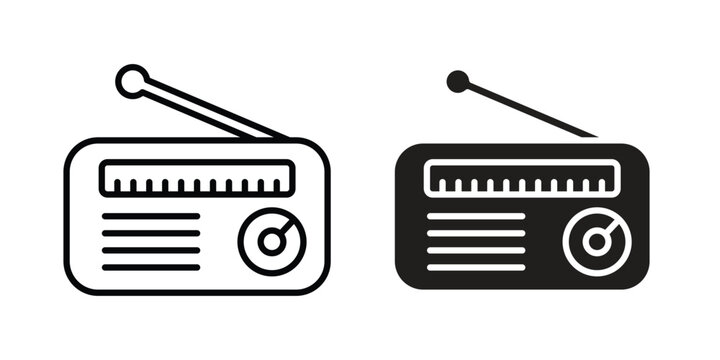 Radio icon Logo Design Vector Template Illustration