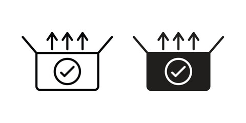 Product release icon Logo Design Vector Template Illustration