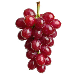 Fototapeta premium Fresh ripe red grapes with glistening translucent skin Perfect for wine fruit or healthy lifestyle concepts