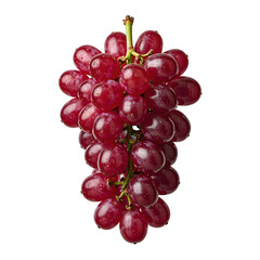 Fototapeta premium Fresh ripe red grapes with glistening translucent skin Perfect for wine fruit or healthy lifestyle concepts