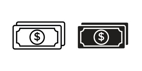 Money icon Logo Design Vector Template Illustration