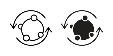 Metabolism icon Logo Design Vector Template Illustration