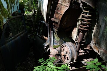 bastbas fanous cemetery of cars in sweden