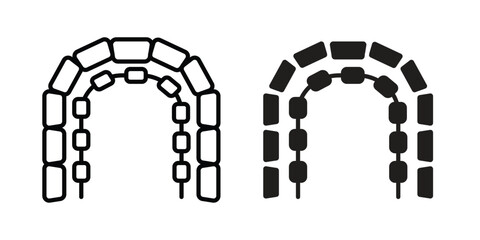 Lingual braces icon Logo Design Vector Template Illustration