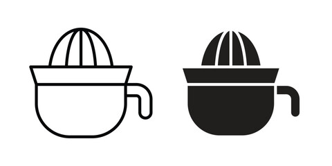 Hand Juicer icon Logo Design Vector Template Illustration