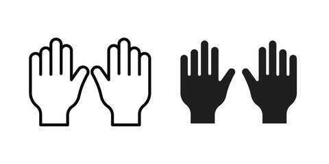 Gloves icon Logo Design Vector Template Illustration