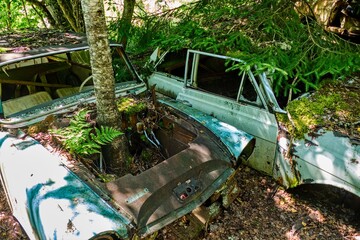bastbas fanous cemetery of cars in sweden