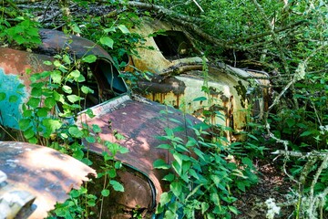 bastbas fanous cemetery of cars in sweden