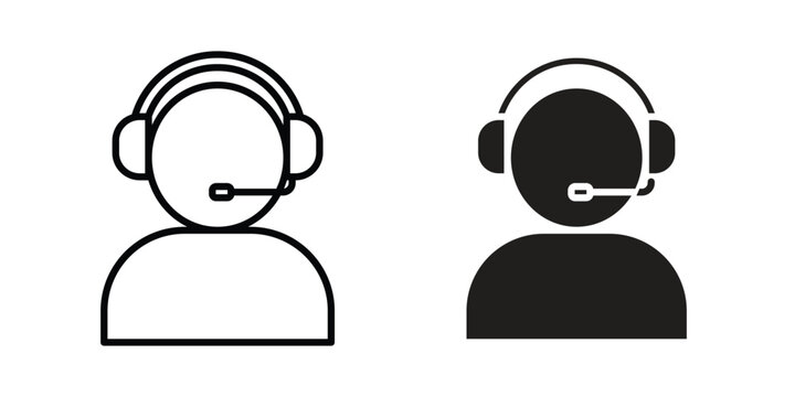 Callcenter icon Logo Design Vector Template Illustration