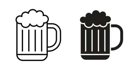 Beer icon Logo Design Vector Template Illustration