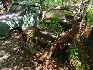 bastbas fanous cemetery of cars in sweden