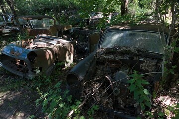 bastbas fanous cemetery of cars in sweden