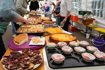 Kuchenbasar zum Dorffest