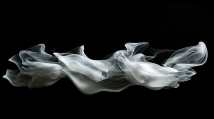 Abstract smoke against black background