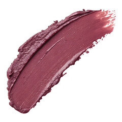 Fototapeta premium Creamy Mauve Lipstick Smear Isolated on Black Background